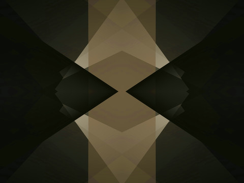 黑色几何抽象立体拼接高清电脑画