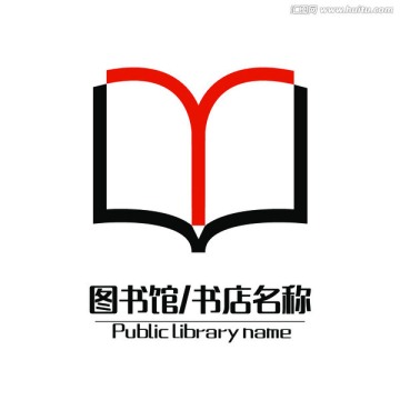 图书馆书店logo设计