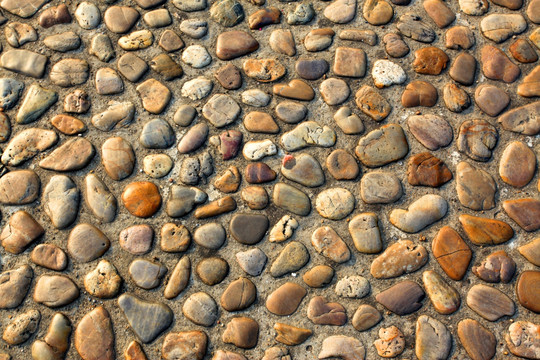 鹅卵石 石子路