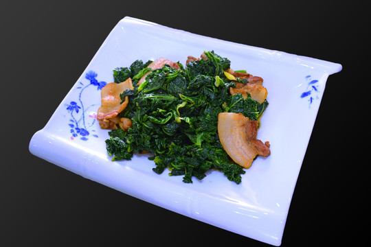肉炒长寿菜