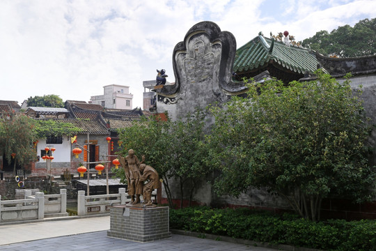 南社古村落 石雕 祠堂 古村