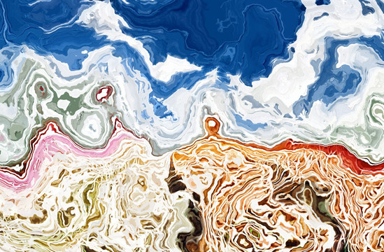 抽象画 油画 客厅装饰画