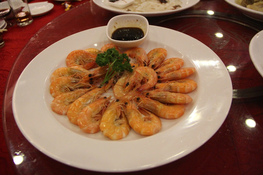 红灼大明虾