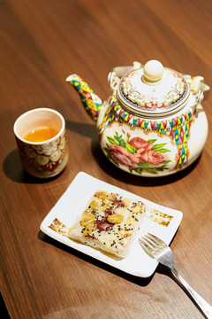 新疆风格茶壶切糕下午茶