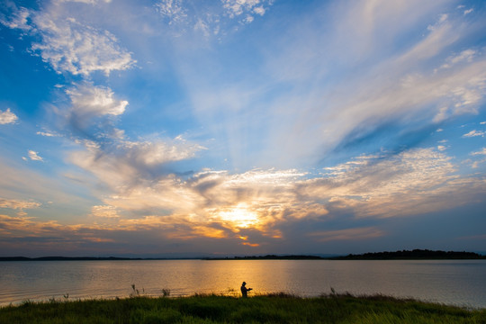 摄影师 夕阳晚霞