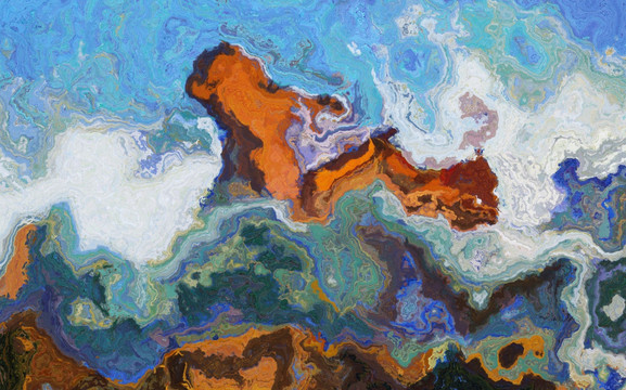 抽象油画装饰画 客厅玄关挂画