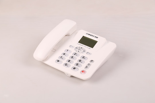 白色电话机 办公用品 小电器