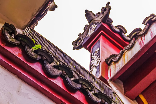 古建筑彩绘 房檐 古典 屋檐
