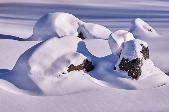 吉林长白山冰雪雪景
