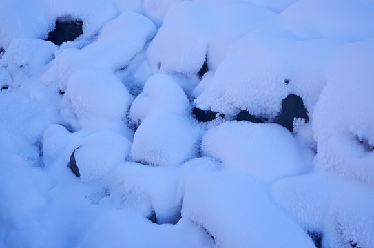 吉林长白山冬天雪景