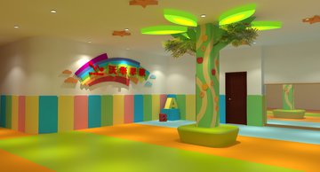 幼稚园形象墙 彩虹 幼儿园