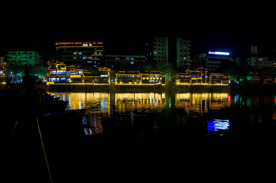 乐山五通桥夜景