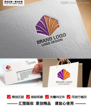 抽象孔雀皇冠地产美容LOGO