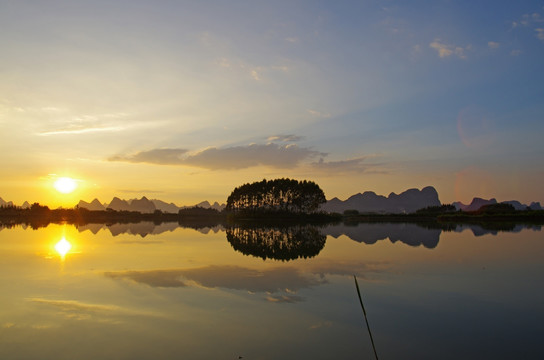 湖景 湖泊