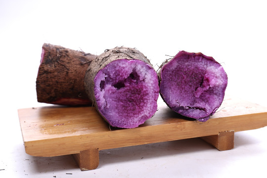 新鲜紫薯紫山药