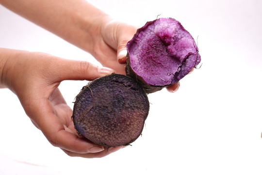 新鲜紫薯紫山药