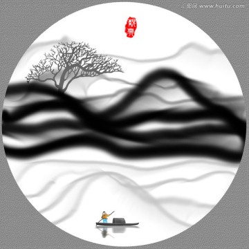 意境山水画