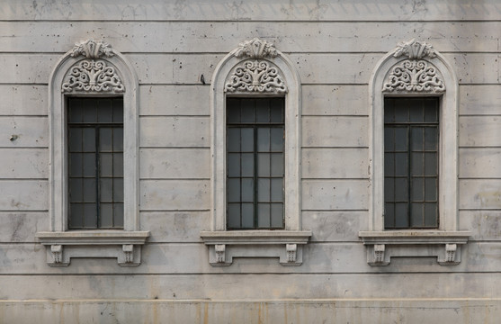 欧式拱形窗户