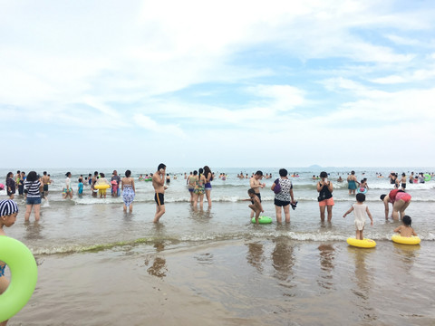 青岛的海滩