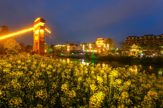 成都三道堰古镇夜景