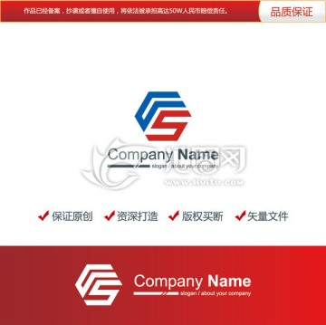 原创设计字母FS标志LOGO