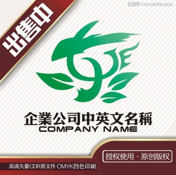 东方美叶凤花园logo标志