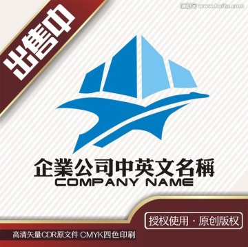 鹏地产建筑logo标志