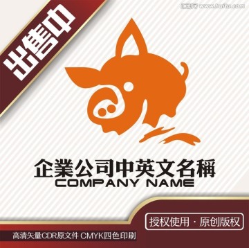 猪图腾印象logo标志