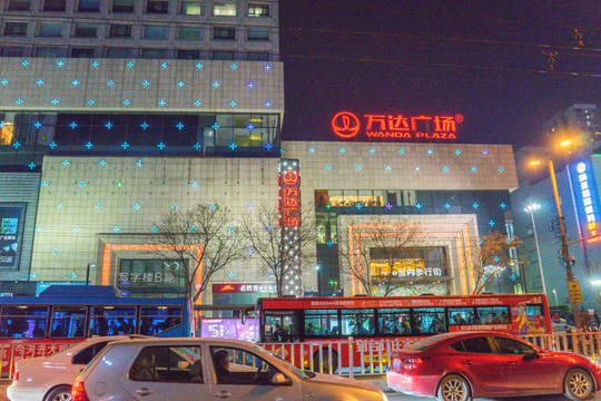 济南夜景 泉城广场夜景