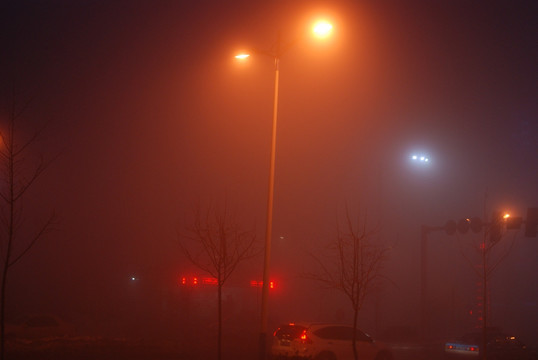 城市浓雾