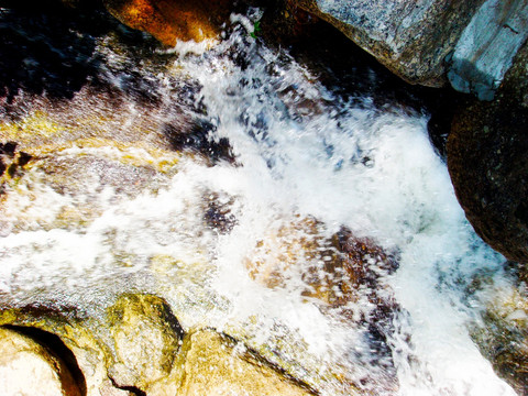 山中溪流 小溪流水 山间溪水