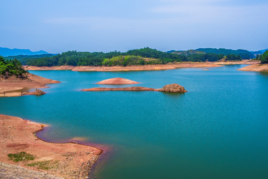 山水风光 天顶湖水库