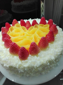 美味生日蛋糕 美味水果蛋糕