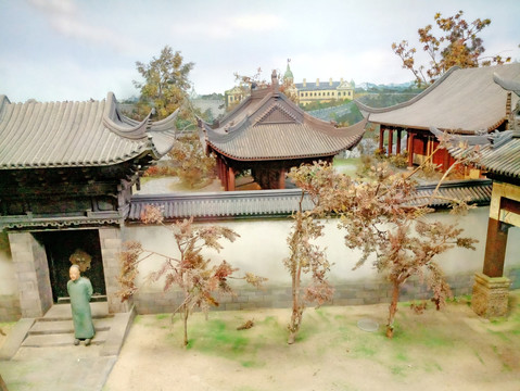 中式庭院场景模拟