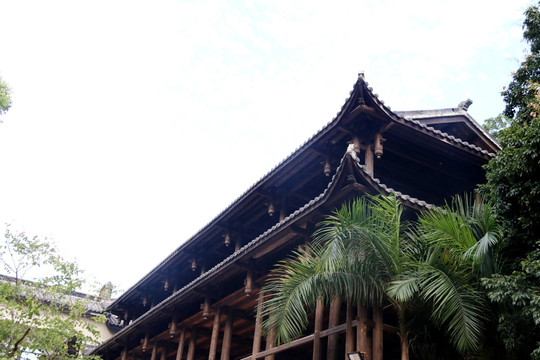 古建筑 砖瓦 阁楼