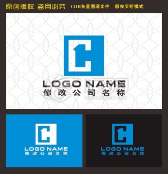 字母HC印章logo