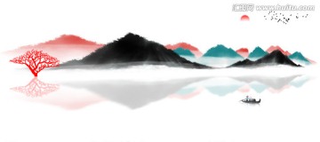 创意水墨画