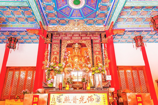 佛像 菩萨 古建筑彩绘
