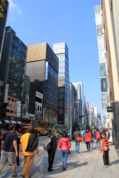 日本东京银座商业街