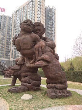 公园人物雕塑