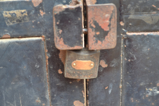 铁锁 旧锁 铁锁门