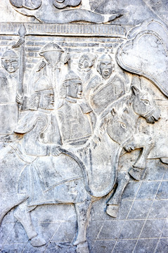 古代军人浮雕高清大图