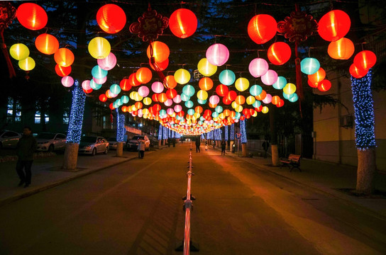 居住小区灯展