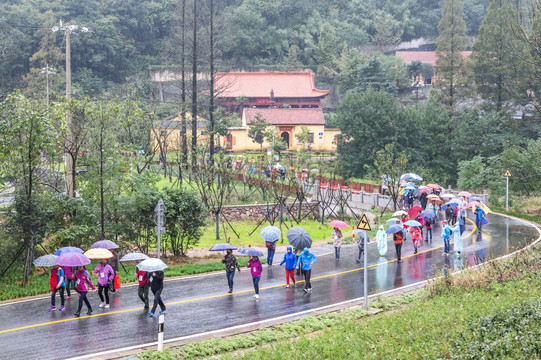 南京浦口老山森林公园徒步