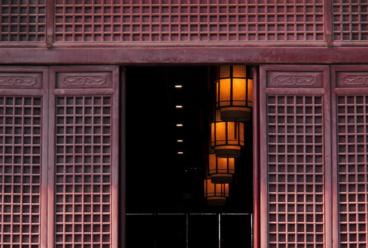 扬州天宁寺的灯笼