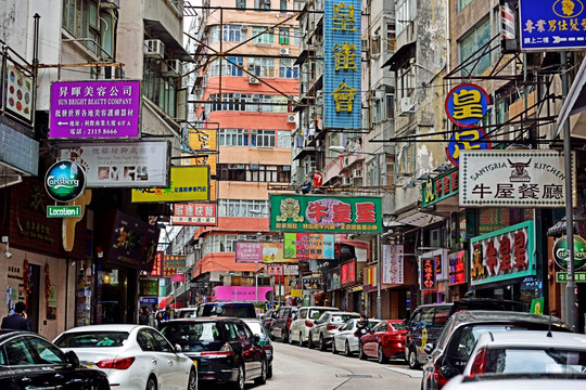 香港街景 吴松街