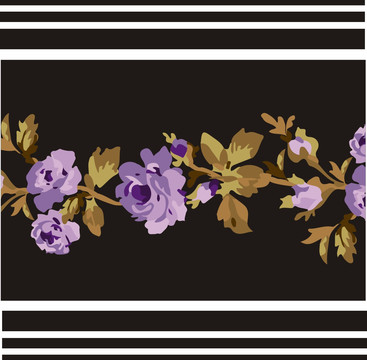 暗黑紫月季花