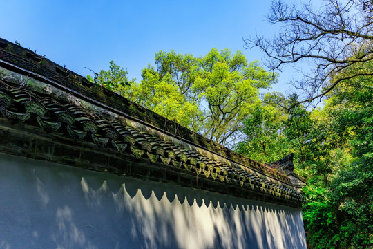 浙江寺庙围墙
