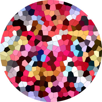 花型染色玻璃 圆形地毯图案