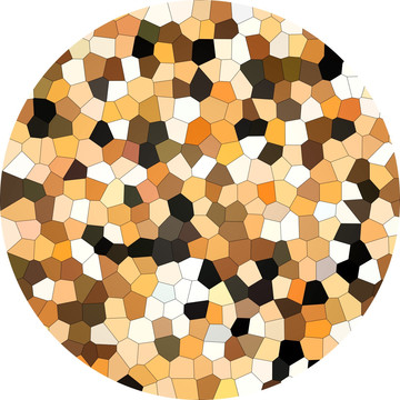 花型染色玻璃 圆形地毯图案